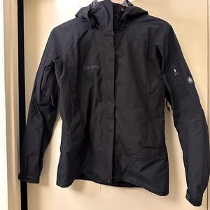 Marmot ski shell, black, size Small